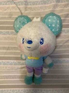 Blue & Purple Plush Bear Toy - Soft Cuddly Stuffed Animal